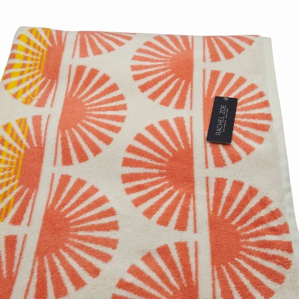 Rachel Zoe Warm Sunny‎ Multicolor Oversized Beach Towel 40x70 Spring Summer